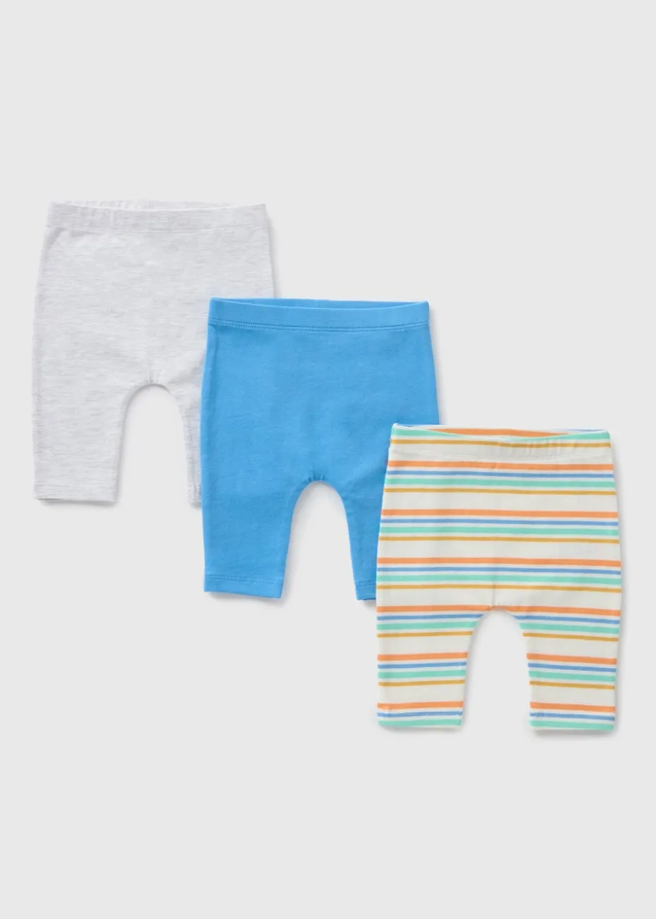 3 Pack Baby Multicolour Leggings (Newborn-23mths)