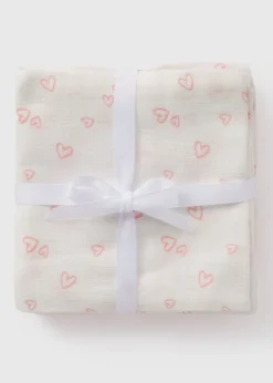 3 Pack Baby Pink Muslin Squares
