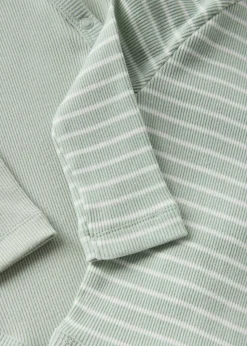 2 Pack Baby Sage Ribbed Bodysuits (Newborn-12mths)