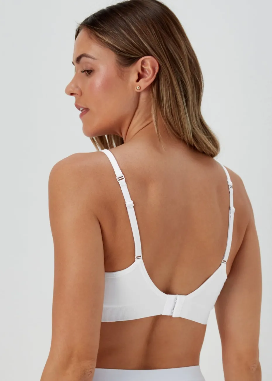 2 Pack Black & White Seamless Moulded Bras