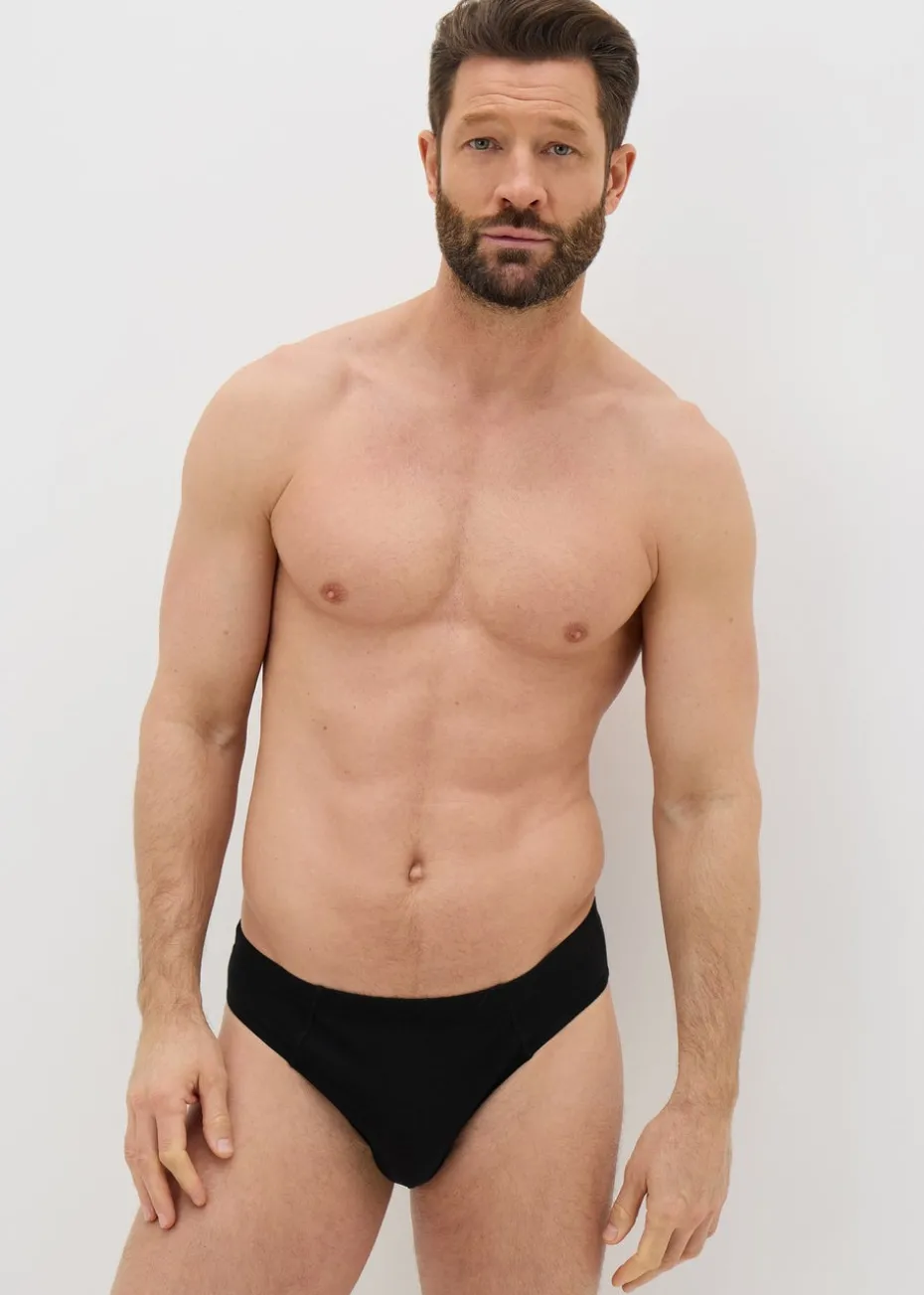 5 Pack Black Briefs