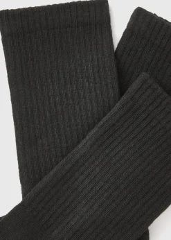 3 Pack Black Crew Sports Socks