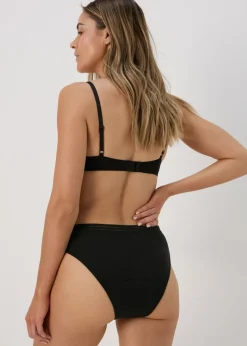 2 Pack Black High Leg Period Briefs