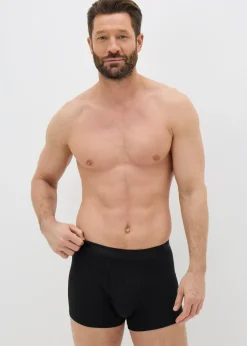 5 Pack Black Keyhole Boxers