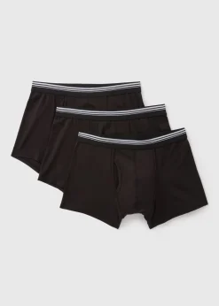 3 Pack Black Keyhole Boxers