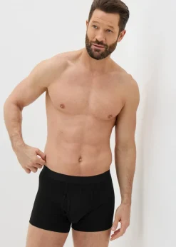 3 Pack Black Keyhole Boxers