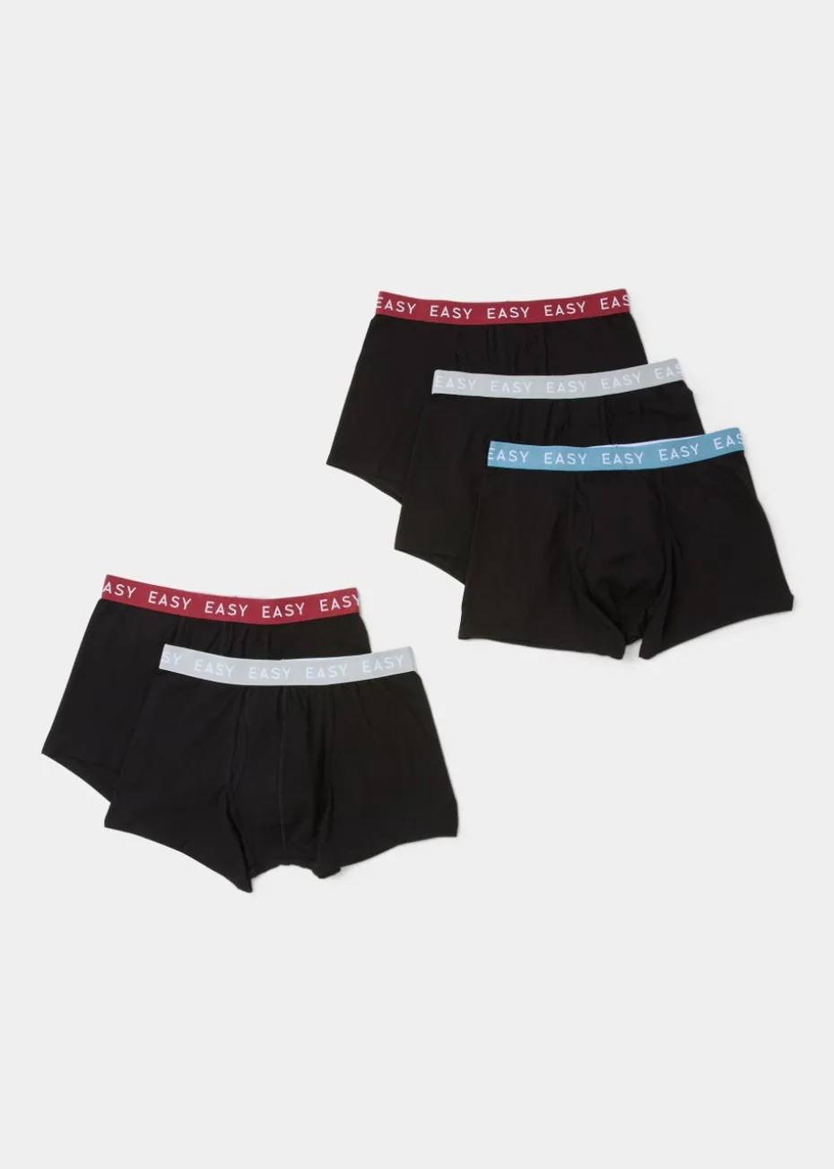 5 Pack Black Keyhole Trunks