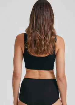 4 Pack Black Lace Trim Full Knickers