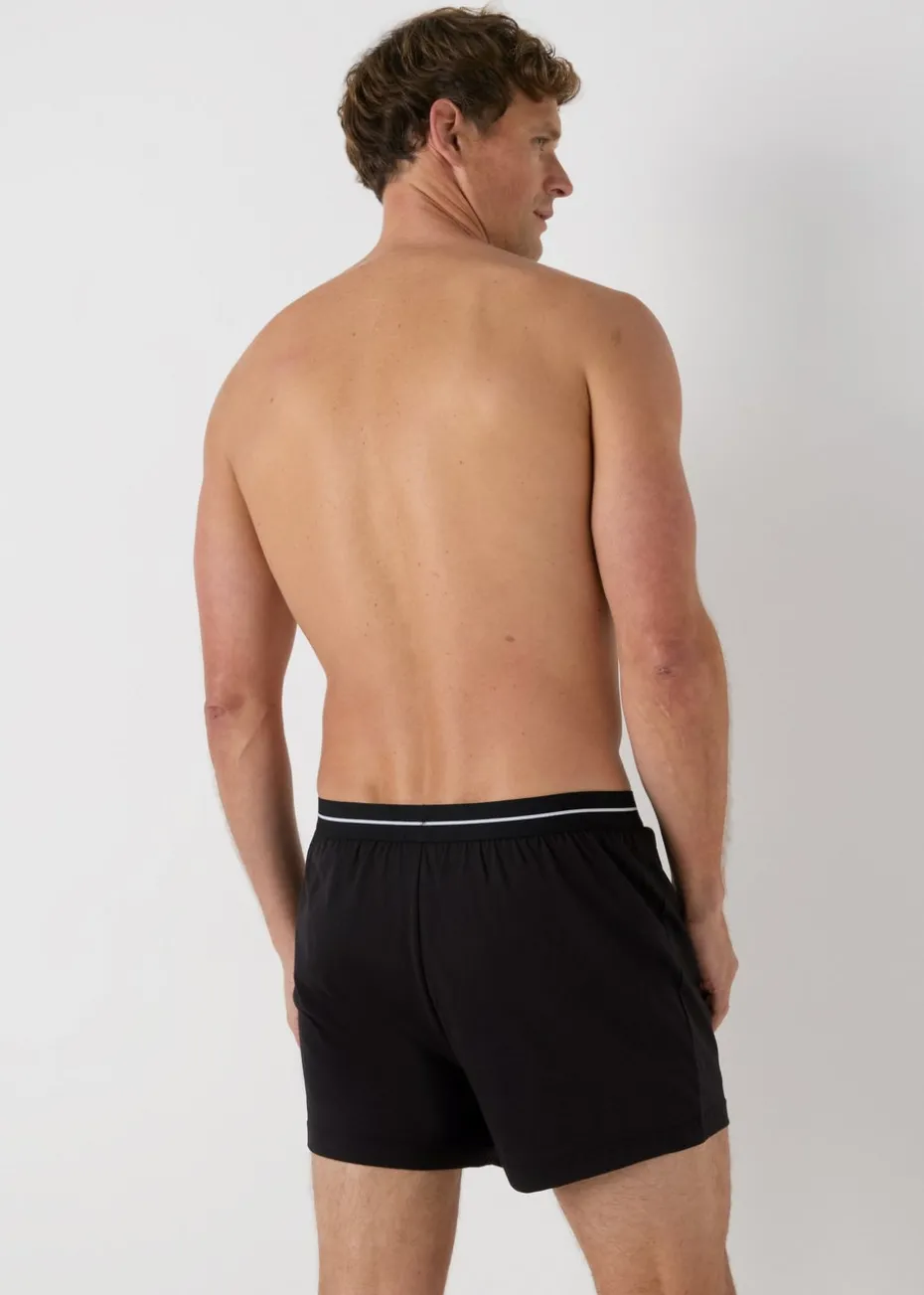 5 Pack Black Loose Fit Boxers