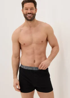 5 Pack Black Loose Fit Boxers