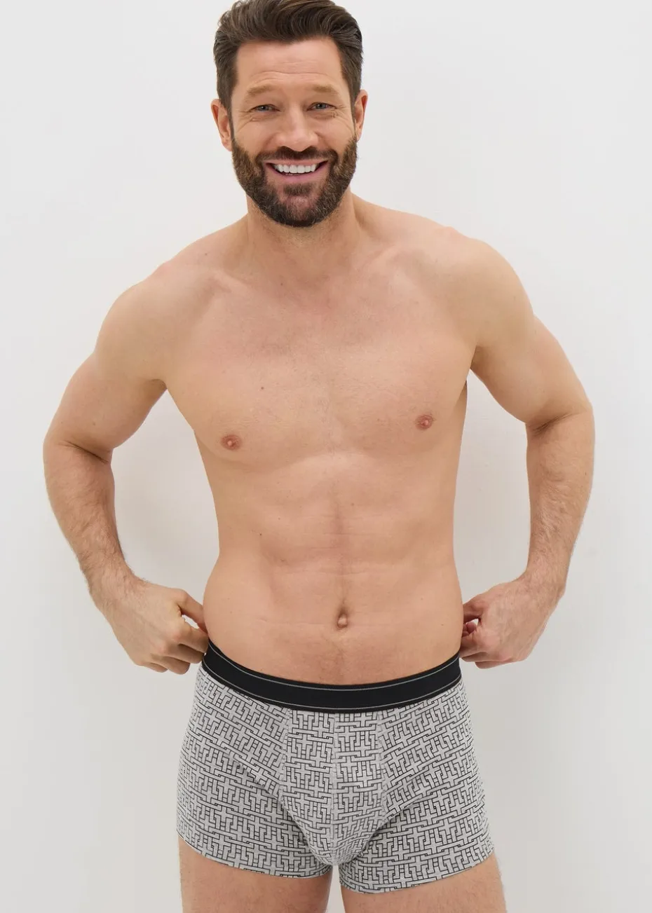 5 Pack Black Mono Hipsters