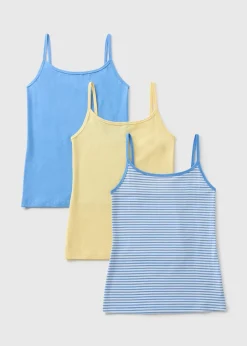 3 Pack Blue Cami Tops