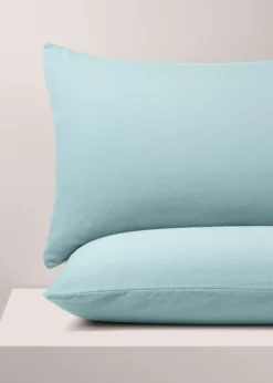 2 Pack Blue Housewife Pillowcases