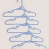 10 Pack Blue Kids Plastic Hangers