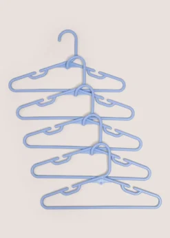 10 Pack Blue Kids Plastic Hangers