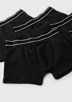 5 Pack Boys Black Trunks