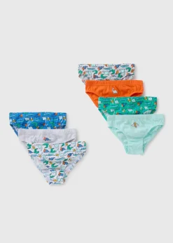 7 Pack Boys Dino Briefs (1-11yrs)