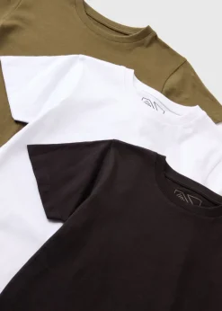 3 Pack Boys Multicolour T-Shirts (7-15yrs)