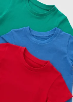 3 Pack Boys Multicolour T-Shirts (1-7yrs)