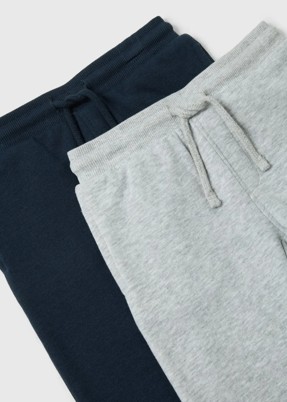 2 Pack Boys Navy & Grey Joggers (1-7yrs)