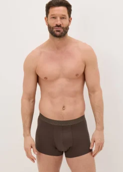 3 Pack Brown Plain Hipsters