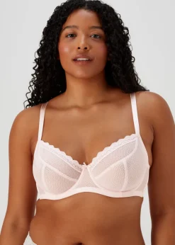 2 Pack DD+ Textured Lace Non Padded Bras