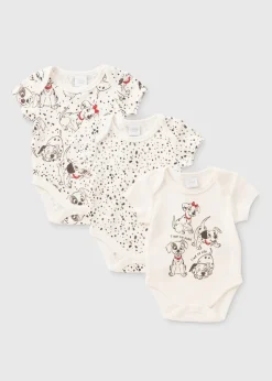 3 Pack Disney Baby 101 Dalmatians Bodysuits (Newborn-18mths)