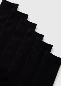 5 Pack Girls Black Knee High Socks (Younger 6-Older 5.5)