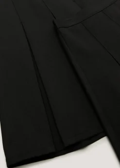 2 Pack Girls Black School Long Length Box Pleated Skirts (6-16yrs)