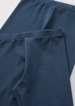 2 Pack Girls Navy Leggings (7-15yrs)