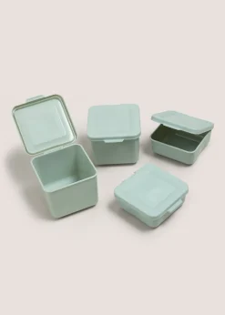 4 Pack Green Snack Pots