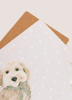 4 Pack Grey Connie Cockapoo Coasters