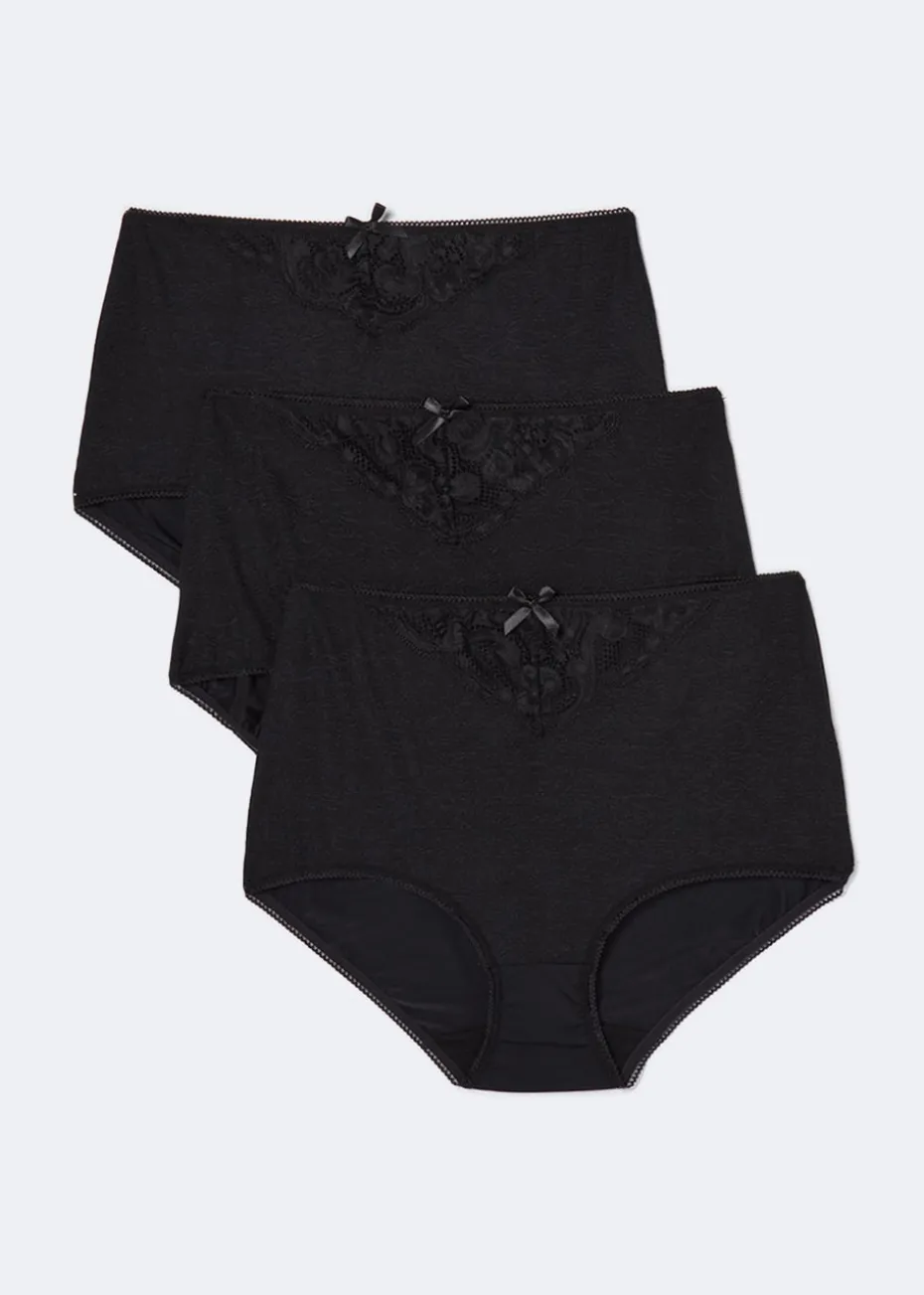 3 Pack Jacquard Full Knickers