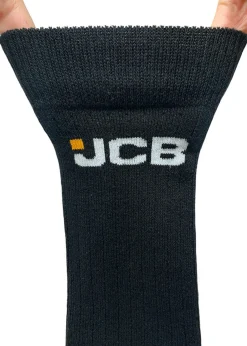 3 Pack JCB Black Work Socks