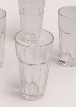 4 Pack Long Glass Tumblers