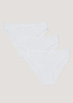 3 Pack Micro Lace High Leg Knickers