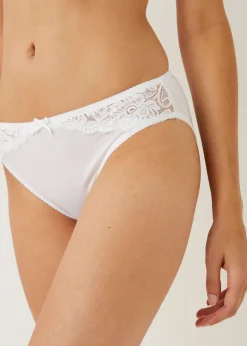 3 Pack Micro Lace High Leg Knickers