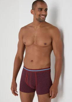 5 Pack Multicolour Geometric Keyhole Boxers