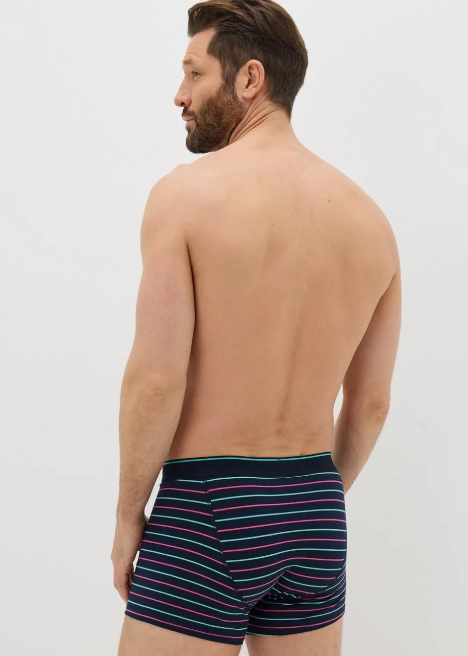 5 Pack Multicolour Patterned Keyhole Boxers