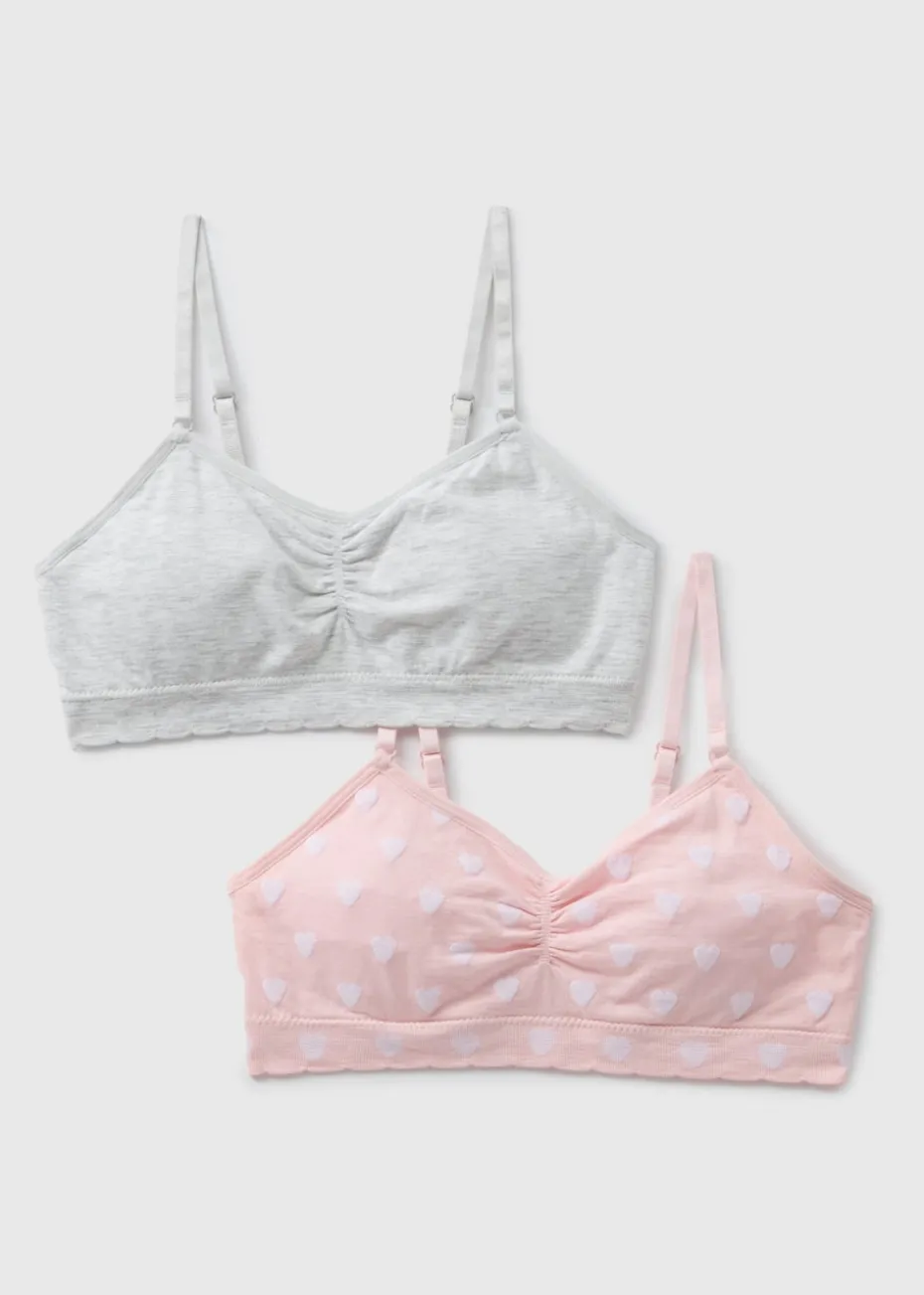 2 Pack Multicolour Seam Free First Bra