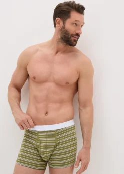 5 Pack Multicolour Stripe Keyhole Boxers