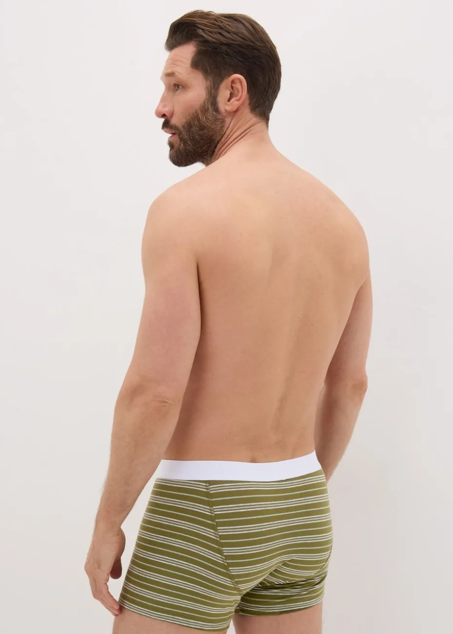 5 Pack Multicolour Stripe Keyhole Boxers