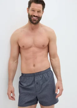 5 Pack Multicolour Woven Check Boxers