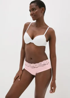 4 Pack Multicoloured Lace Short Knickers