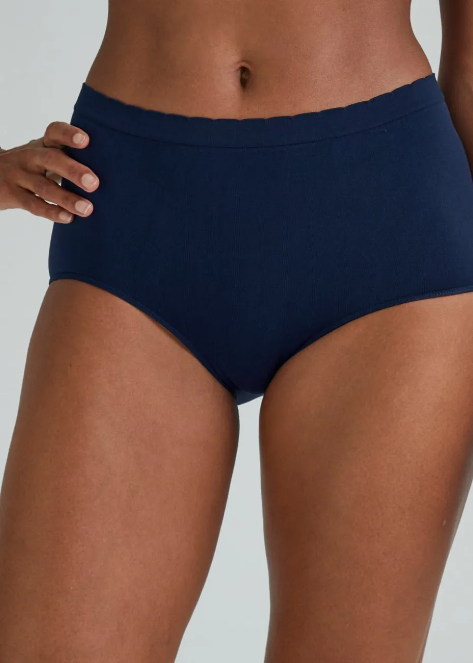 3 Pack Multicoloured Seamless Full Knickers