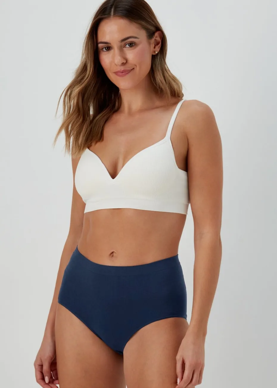 3 Pack Multicoloured Seamless Full Knickers