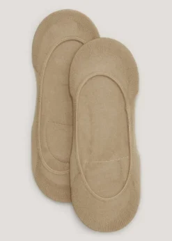 2 Pack Nude Cushioned Footsie Socks