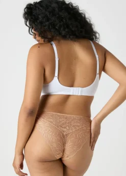 3 Pack Nude Lace High Leg Knickers