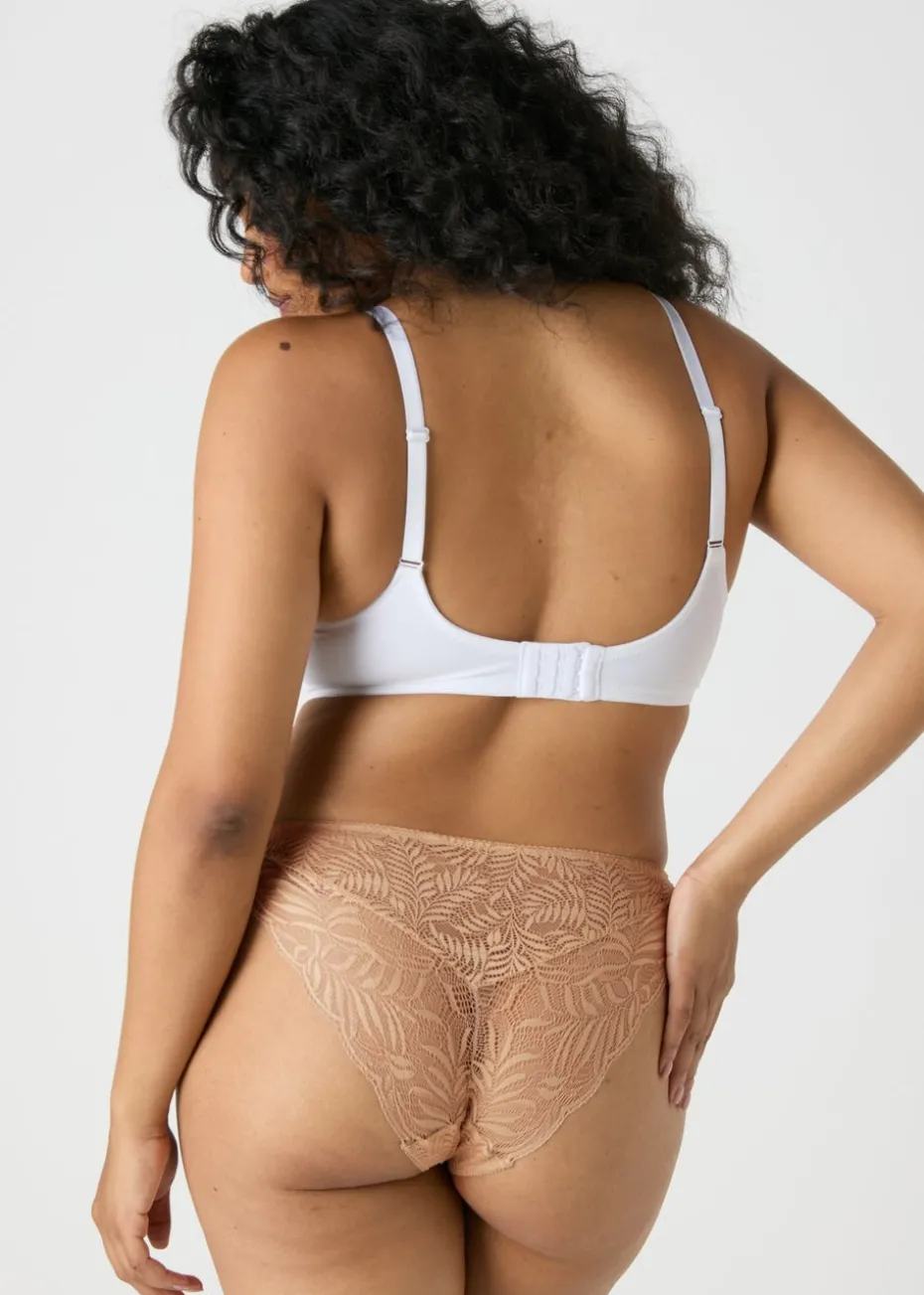 3 Pack Nude Lace High Leg Knickers