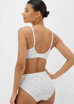 2 Pack Pink Floral Seamless Moulded Bras